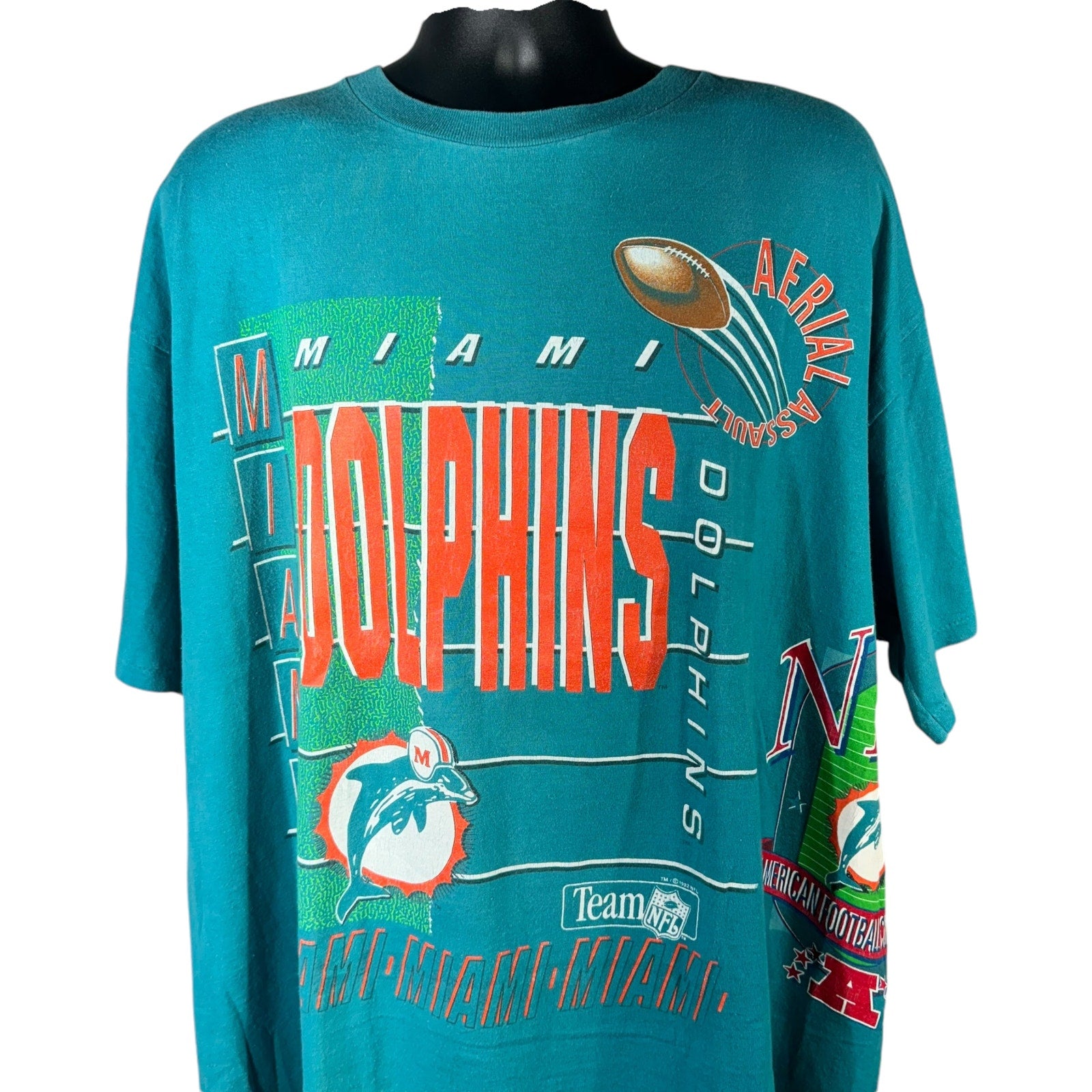 Vintage Miami Dolphins AOP Tee 90s