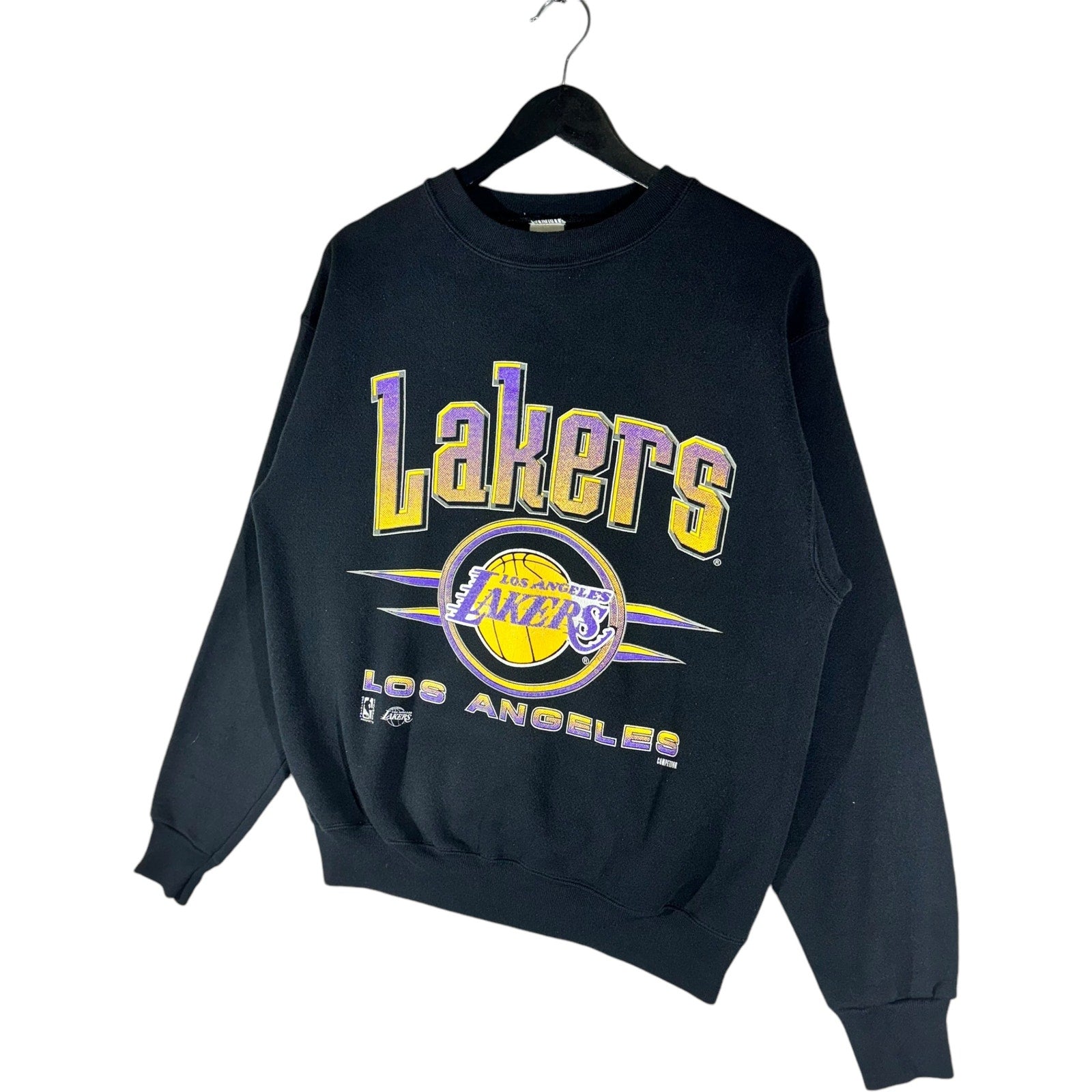 Vintage Los Angeles Lakers NBA Spellout Crewneck 90's