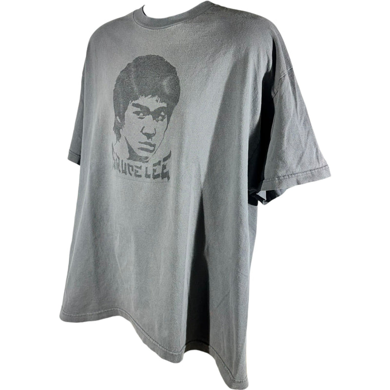 Vintage Bruce Lee Spellout Headshot Graphic Tee