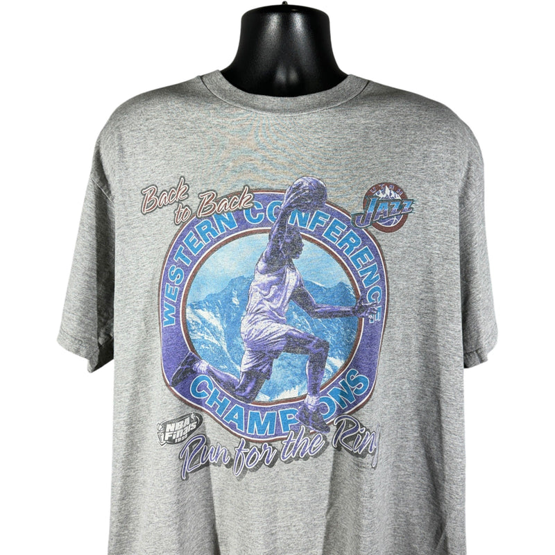 Vintage Utah Jazz Back To Back Western Conference Champions Tee