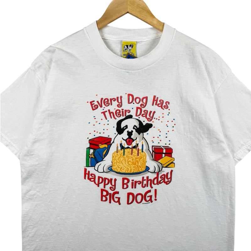 Vintage Big Dogs Happy Birthday Graphic T-Shirt