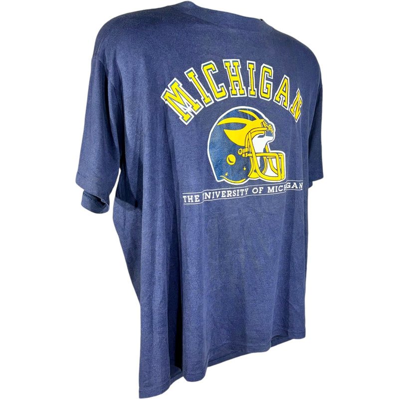 Vintage University Of Michigan Football Tee 90's