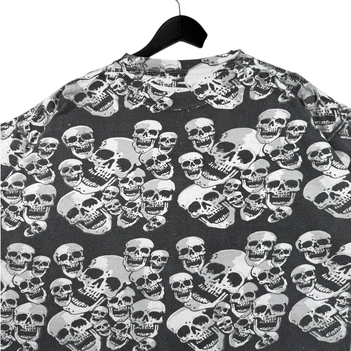 Vintage All Over Skull Print T-Shirt