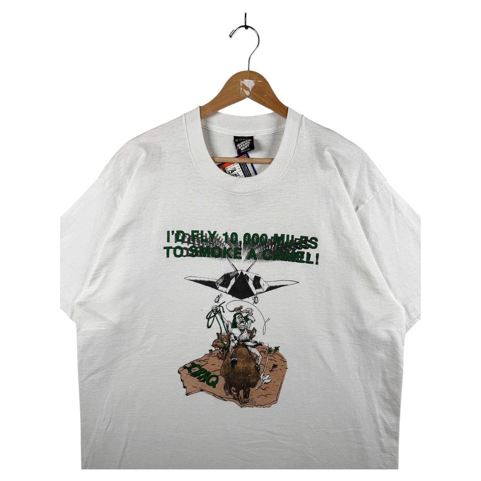 Vintage Camel Cigarettes Parody I’d Fly 10,000 Miles to Smoke a Camel T-Shirt