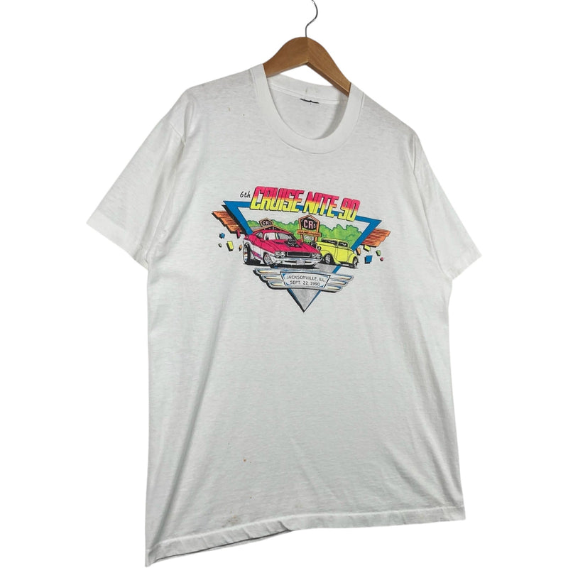 Vintage 6th Cruise Night 90 Car Tee