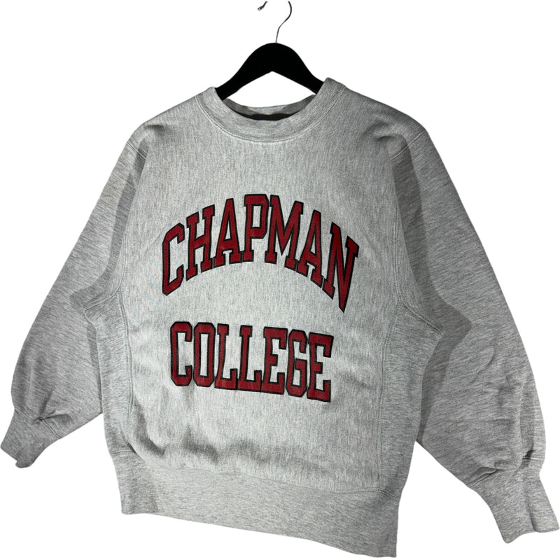 Vintage Champion Reverse Weave Warm-Up Chapman College Crewneck 80s