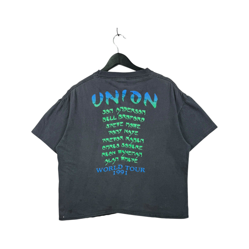 Vintage YES Union World Tour 1991 Rock Band T-Shirt