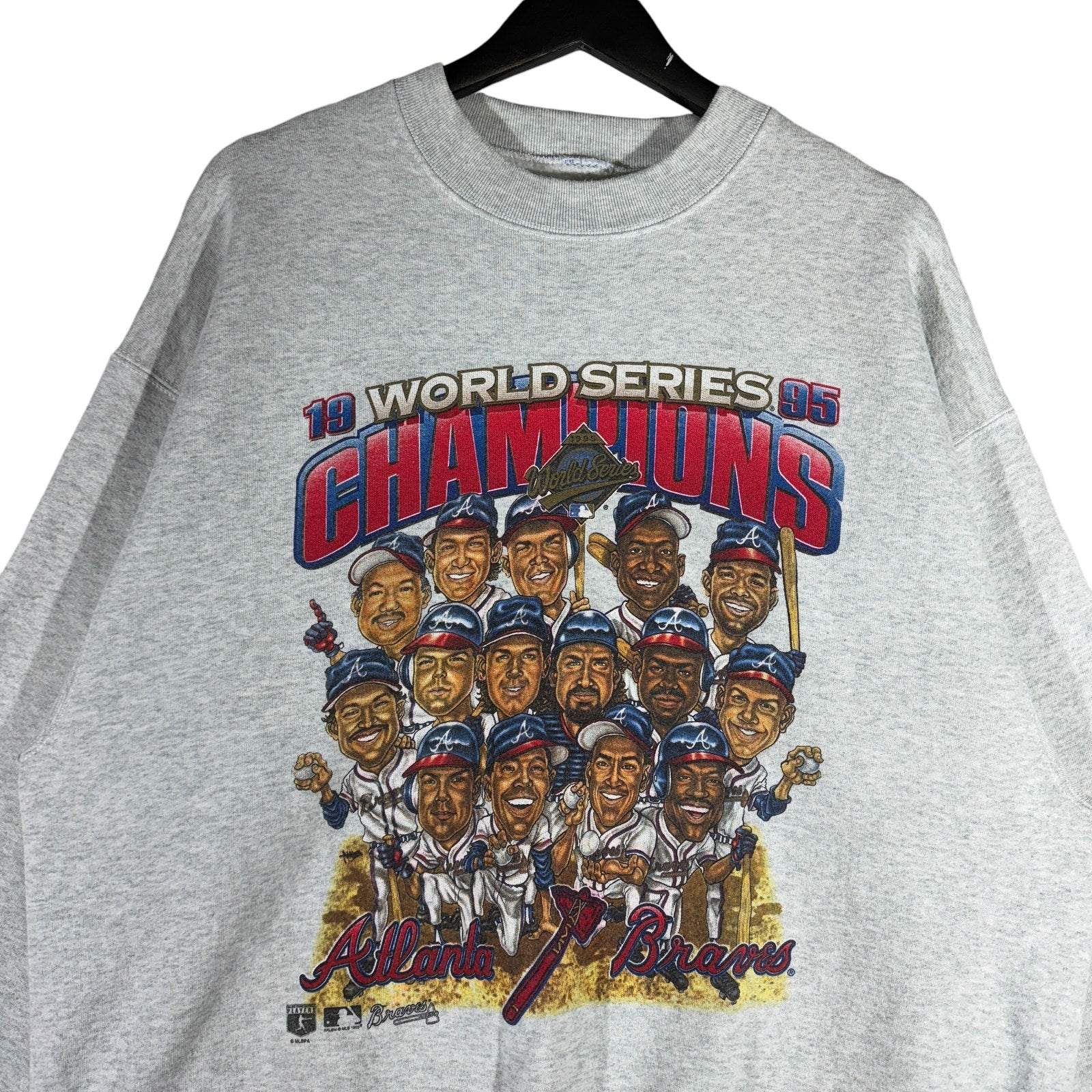 Vintage Atlanta Braves World Series Champions MLB Crewneck