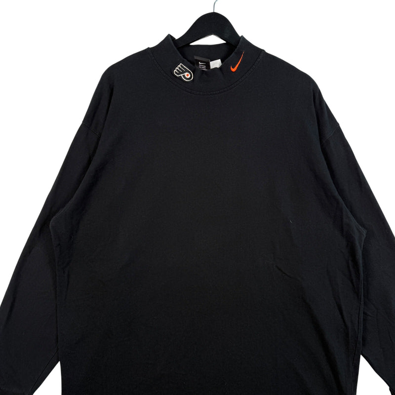 Vintage Nike Mock Neck Swoosh Long Sleeve