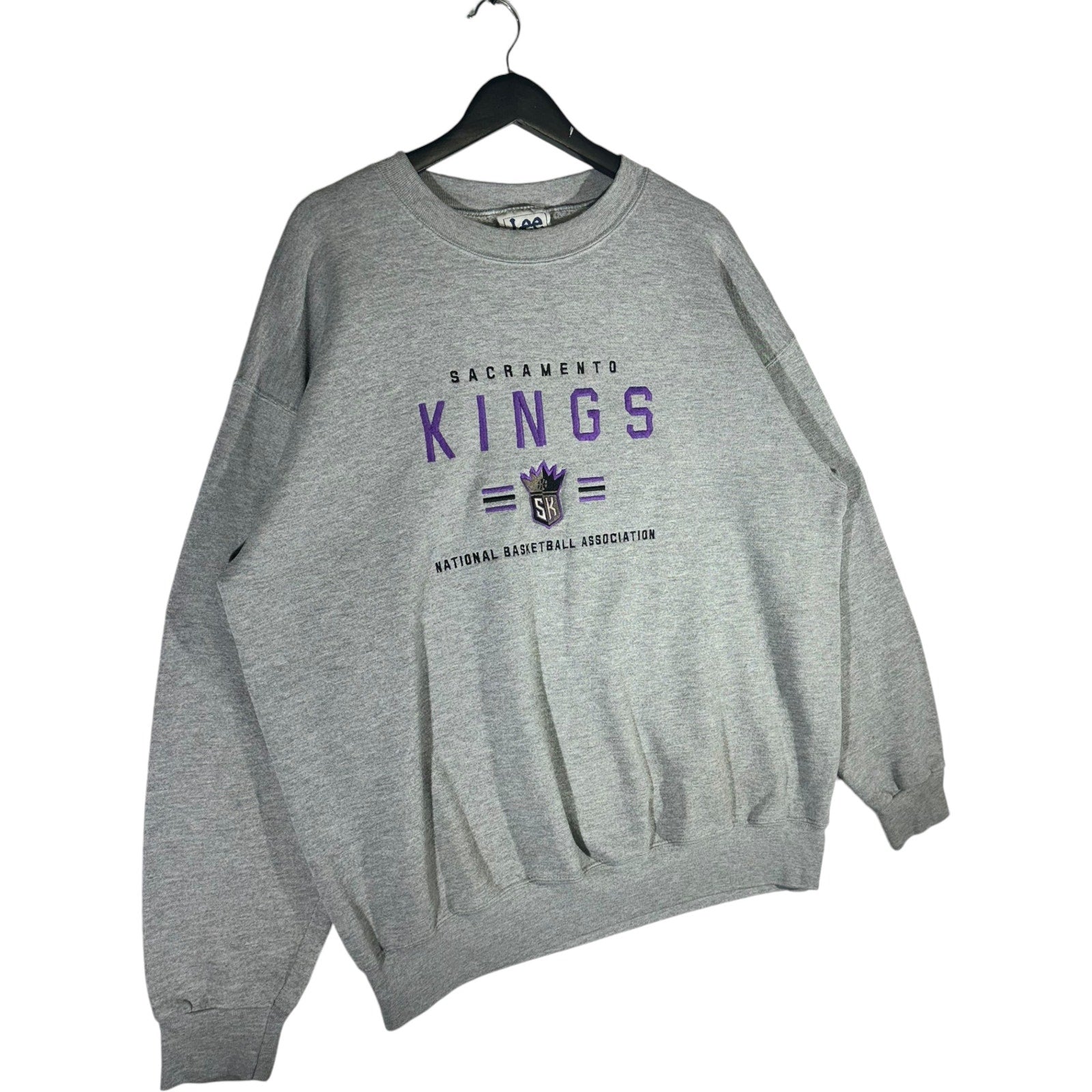 Vintage Sacramento Kings NBA Spellout Crewneck 90s