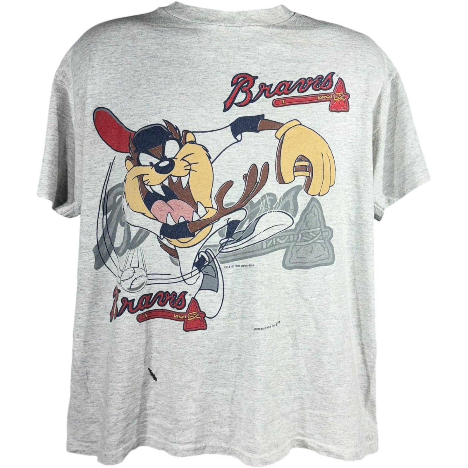 Vintage Atlanta Braves Looney Tunes Taz Tee