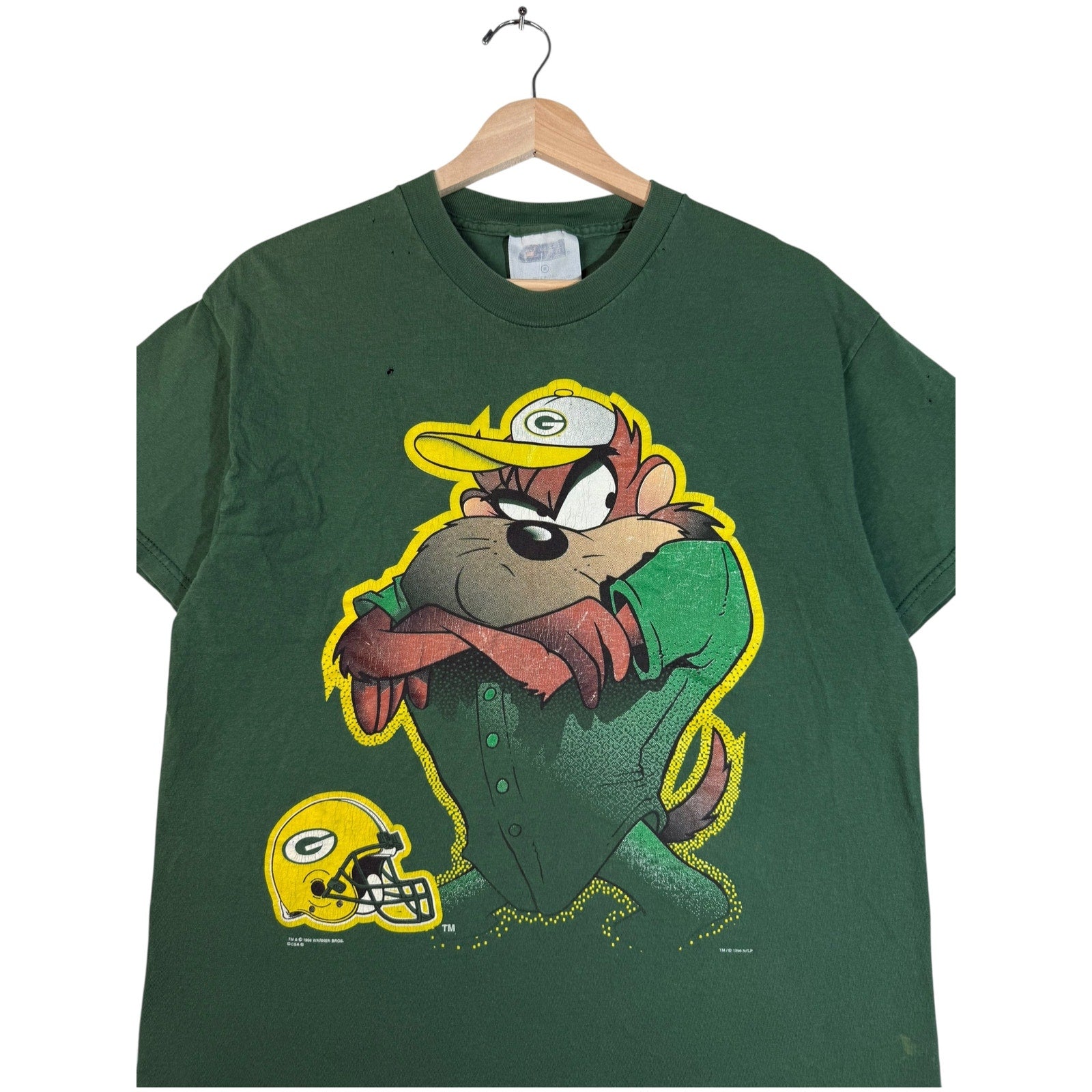Vintage Green Bay Packers Taz NFL T-Shirt