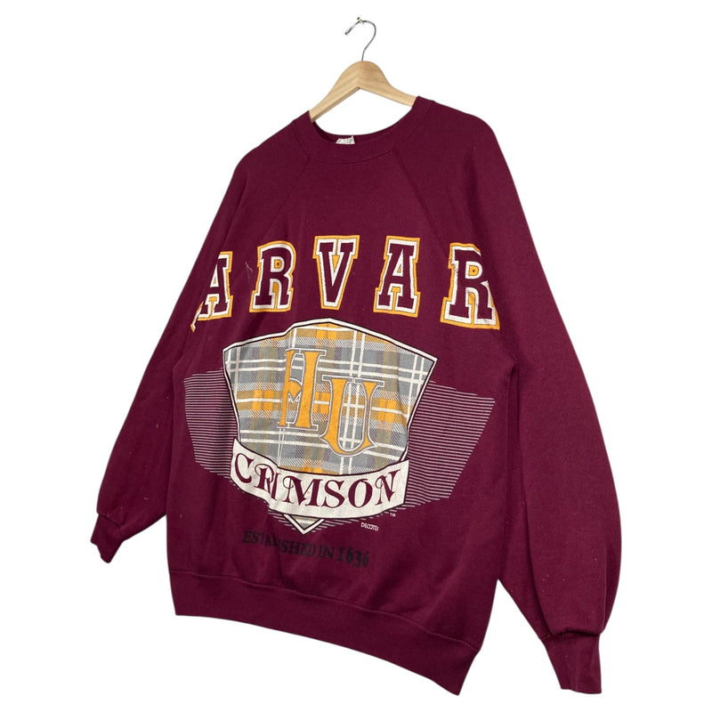 Vintage Harvard University HU Crimson Crewneck