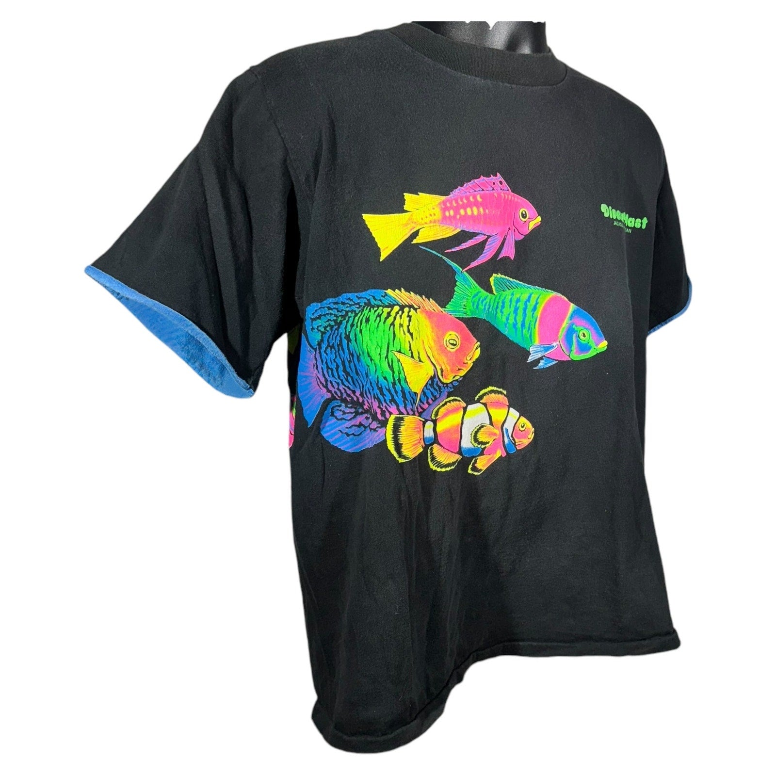 Vintage Jackson Mississippi Neon Tropical Fish Souvenir Tee