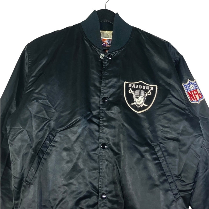 Vintage Starter Embroidered Oakland Raiders Bomber Jacket