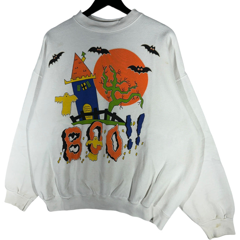 Vintage Haunted House Boo!! Halloween Crewneck