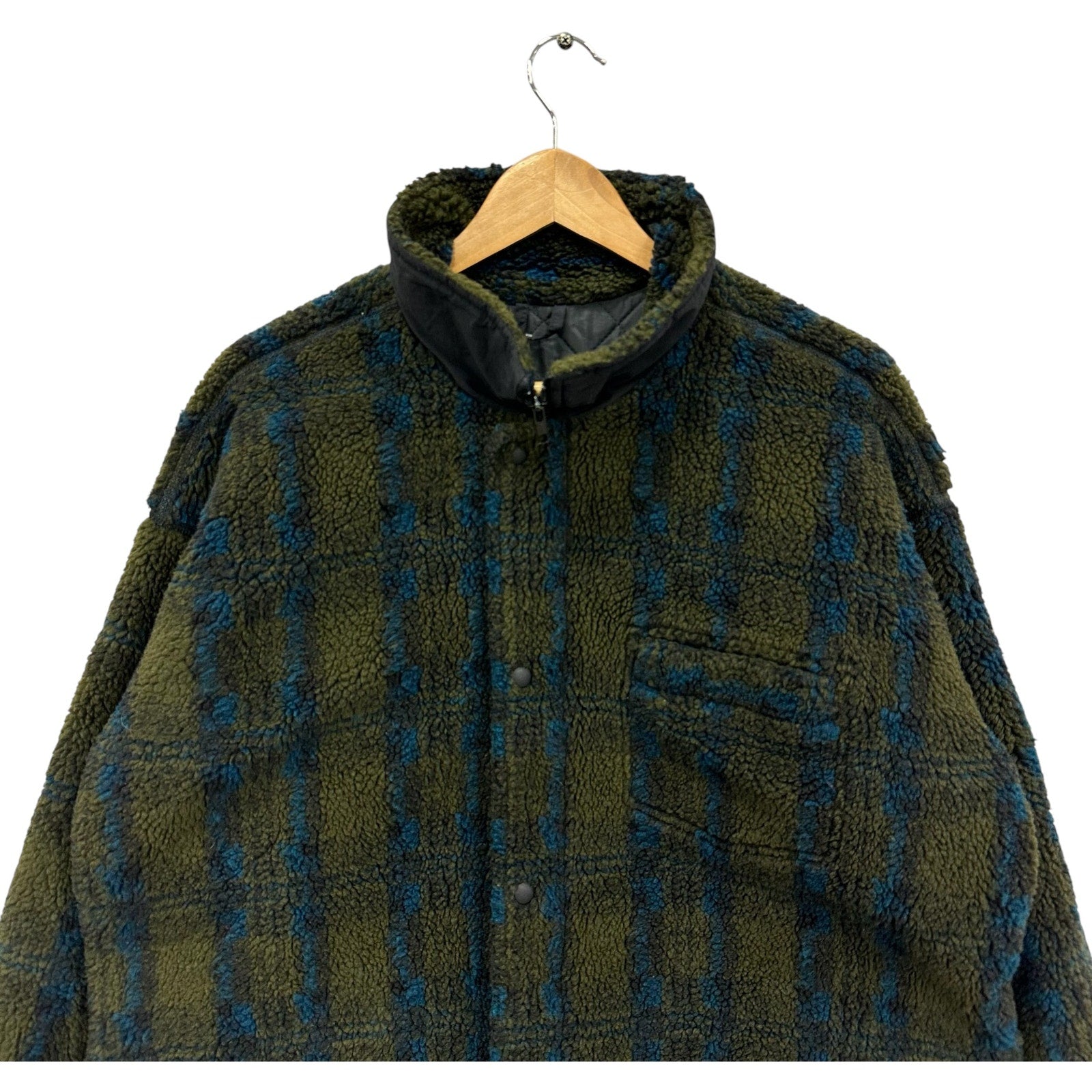 Vintage Columbia Plaid Sherpa Fleece Jacket