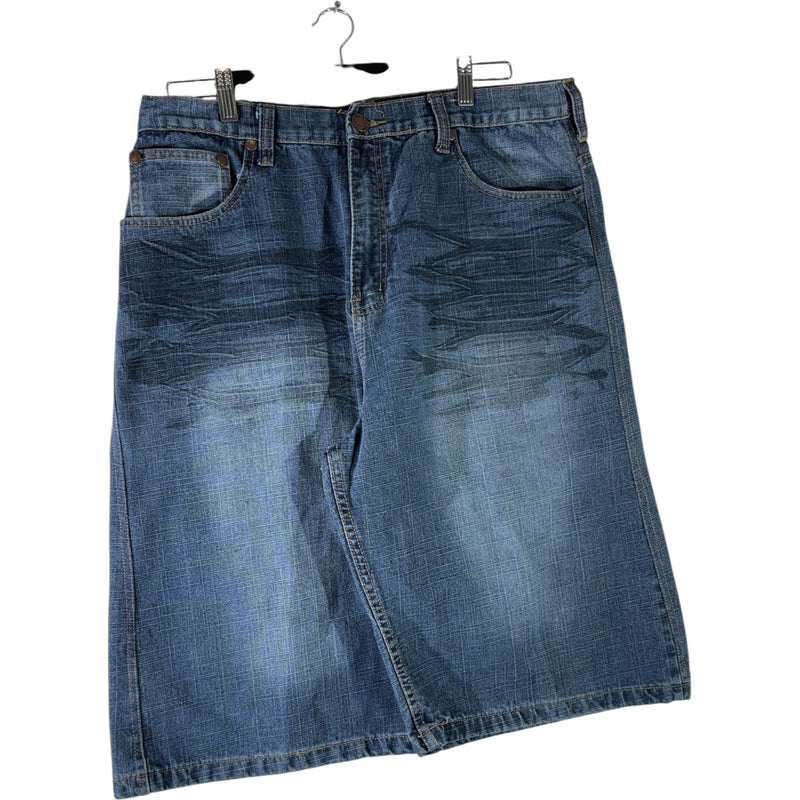 Vintage Brooklyn Express Wide Leg Denim Shorts 38