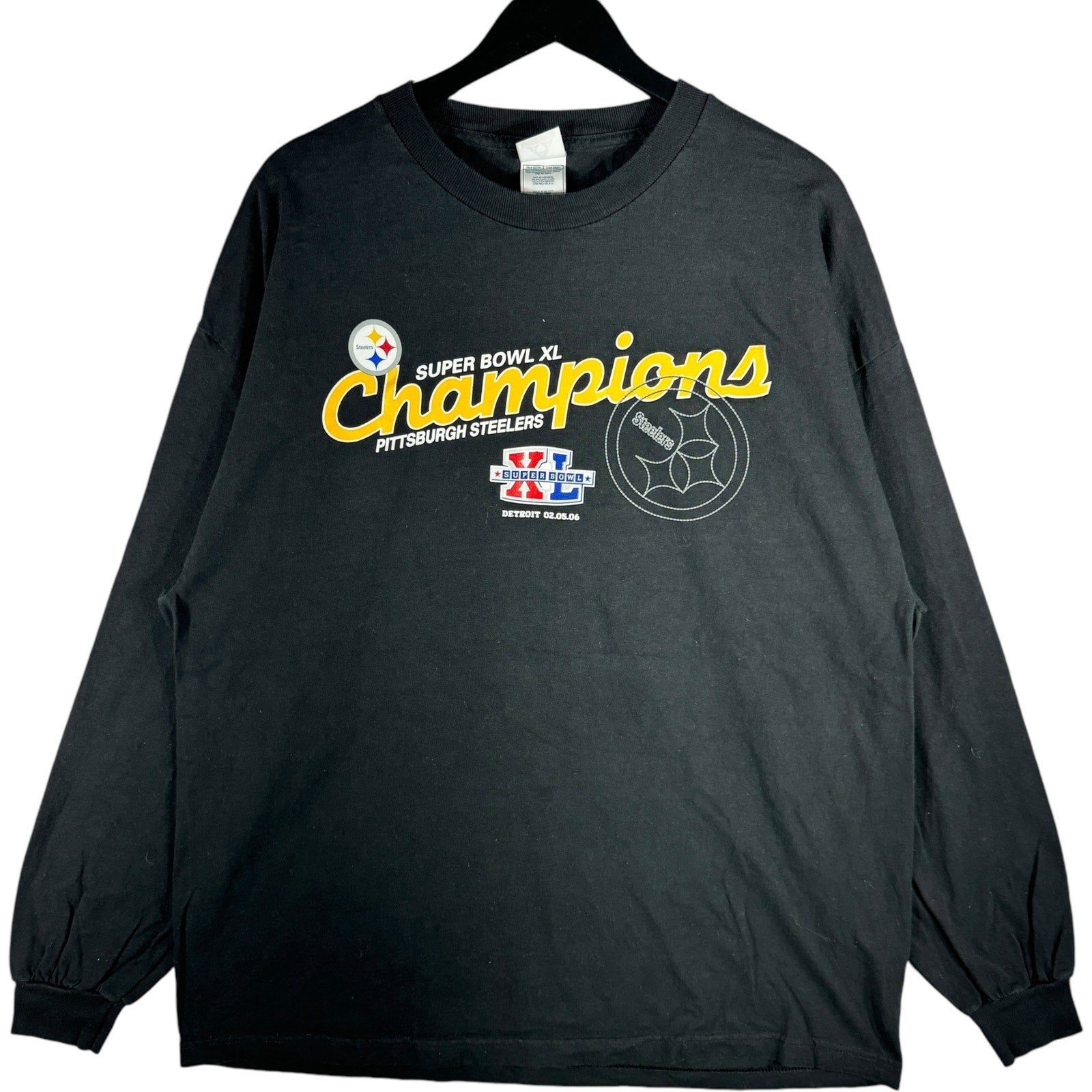 Vintage Pittsburgh Steelers SuperBowl XL Champions Long Sleeve