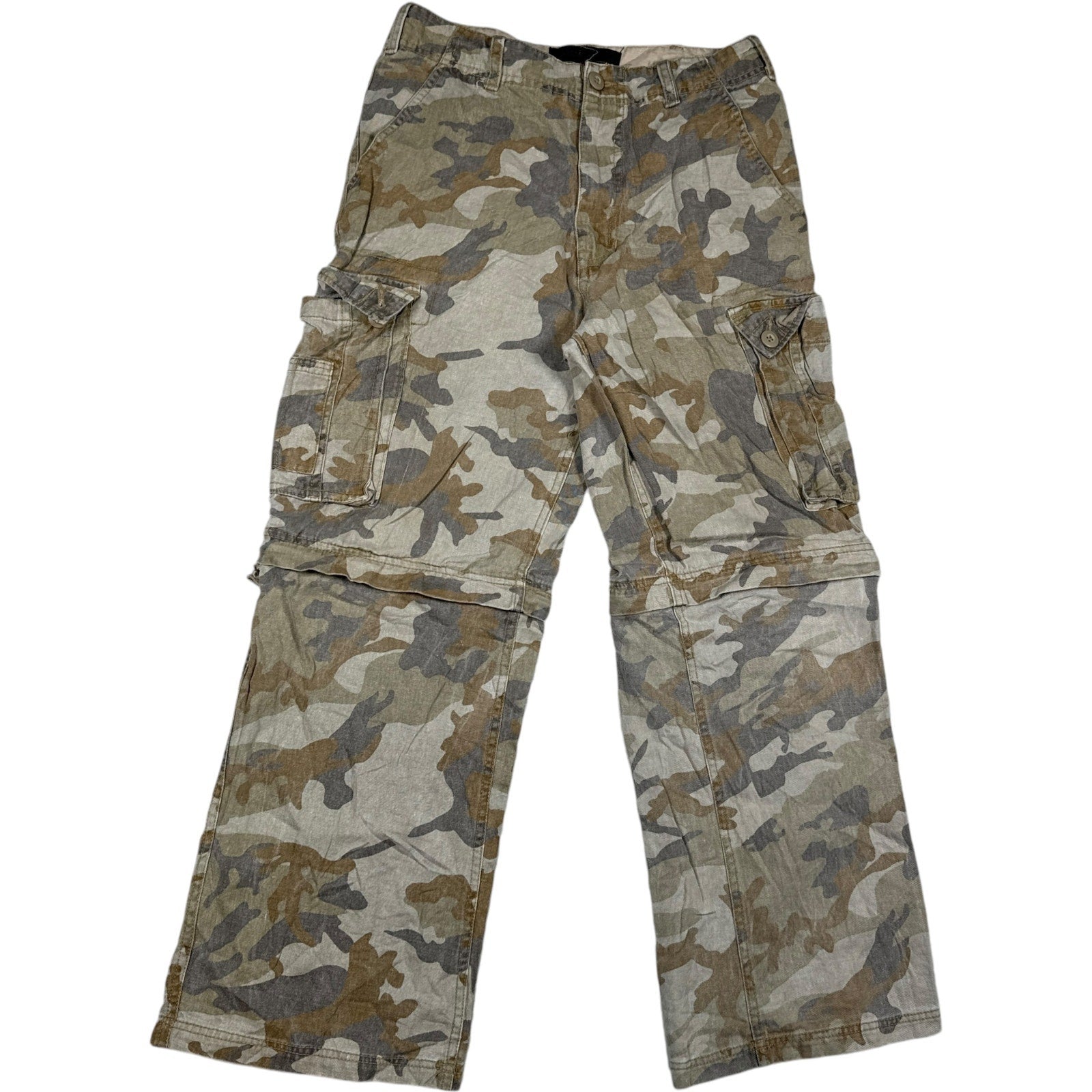 Vintage Urban Pipeline Camo Zip Off Cargo Pants 16