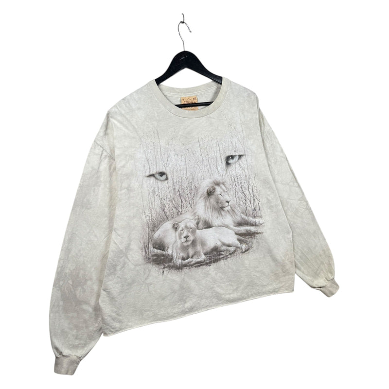 Vintage Lion and Lioness Wildlife Graphic Long Sleeve