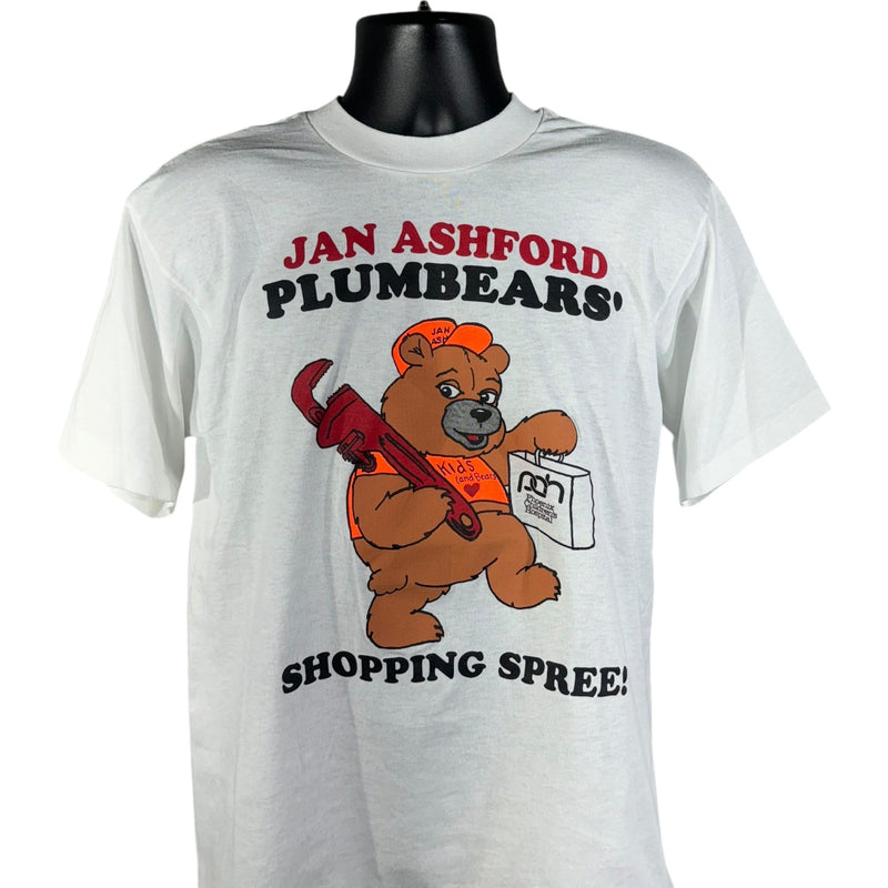 Vintage Jan Ashford Plumbears' Shopping Spree Graphic Tee