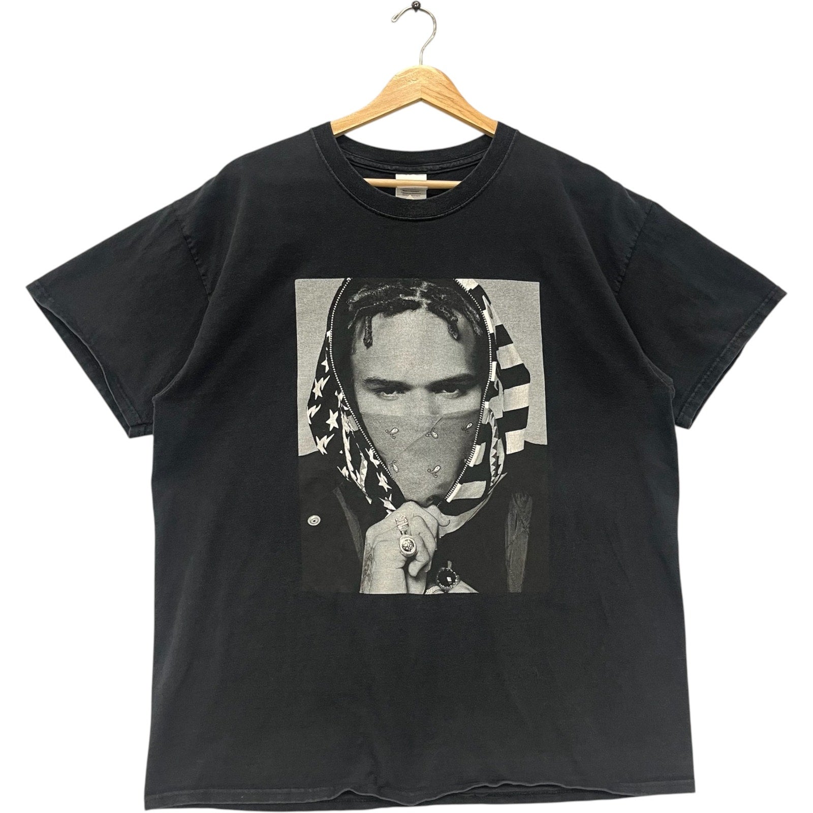 Vintage Black Pyramid Chris Brown Graphic Tee Large