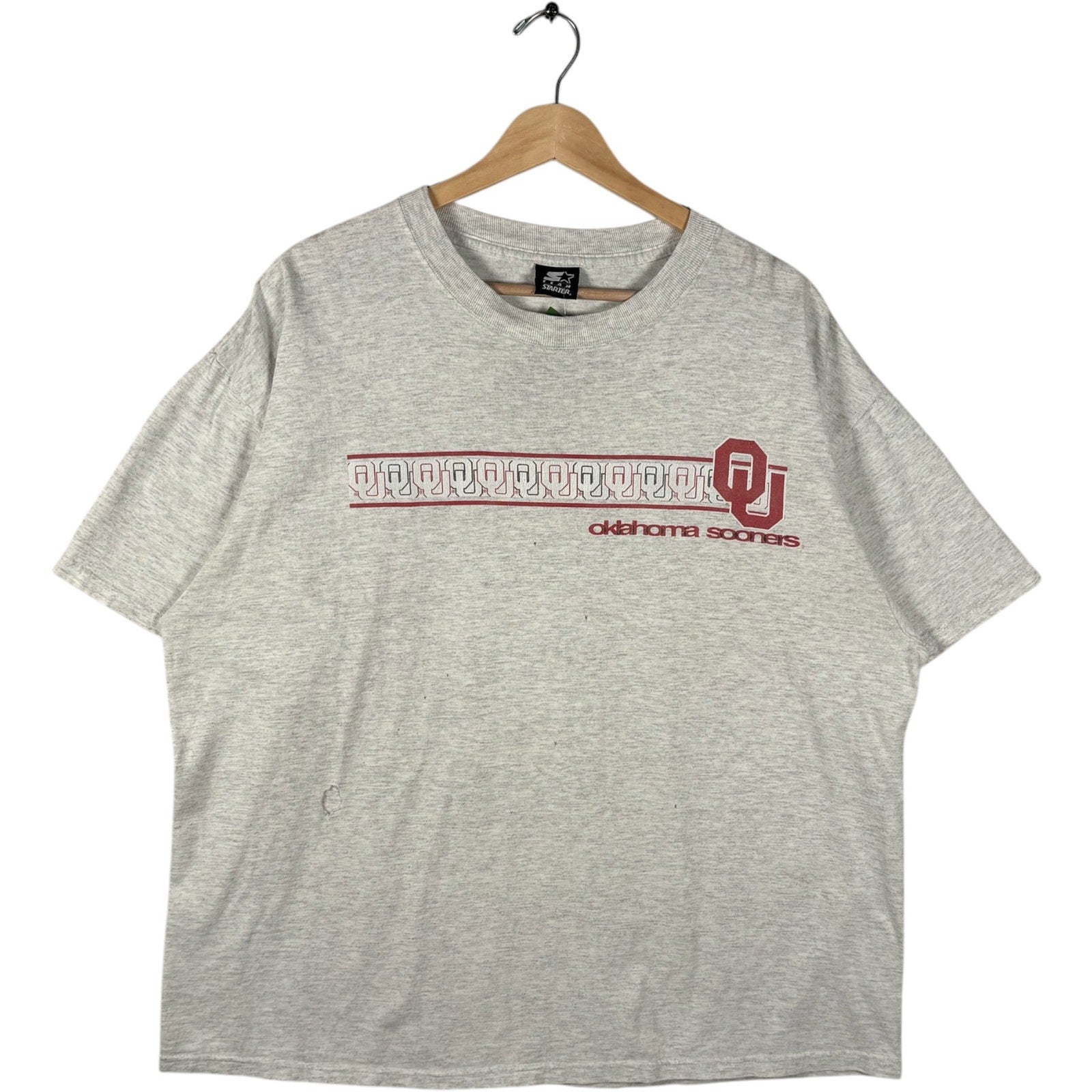 Vintage Starter University Of Oklahoma Sooners Logo Tee 90s