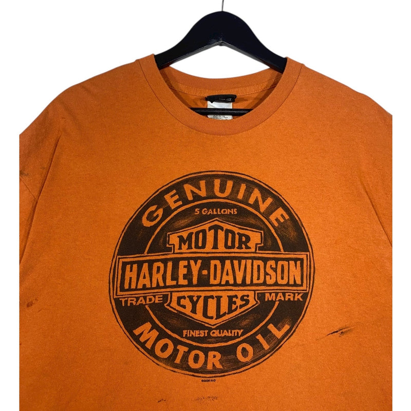 Vintage Harley Davidson Genuine Motor Oil Logo T-Shirt