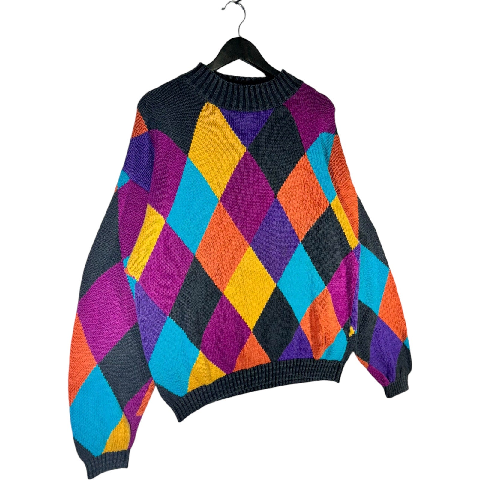 Vintage I.O.U. Argyle Pattern Sweater