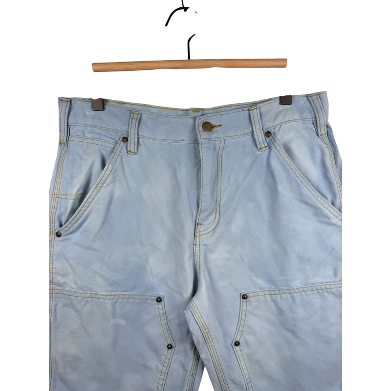 Vintage Carhartt Utility Cargo Denim Shorts 34