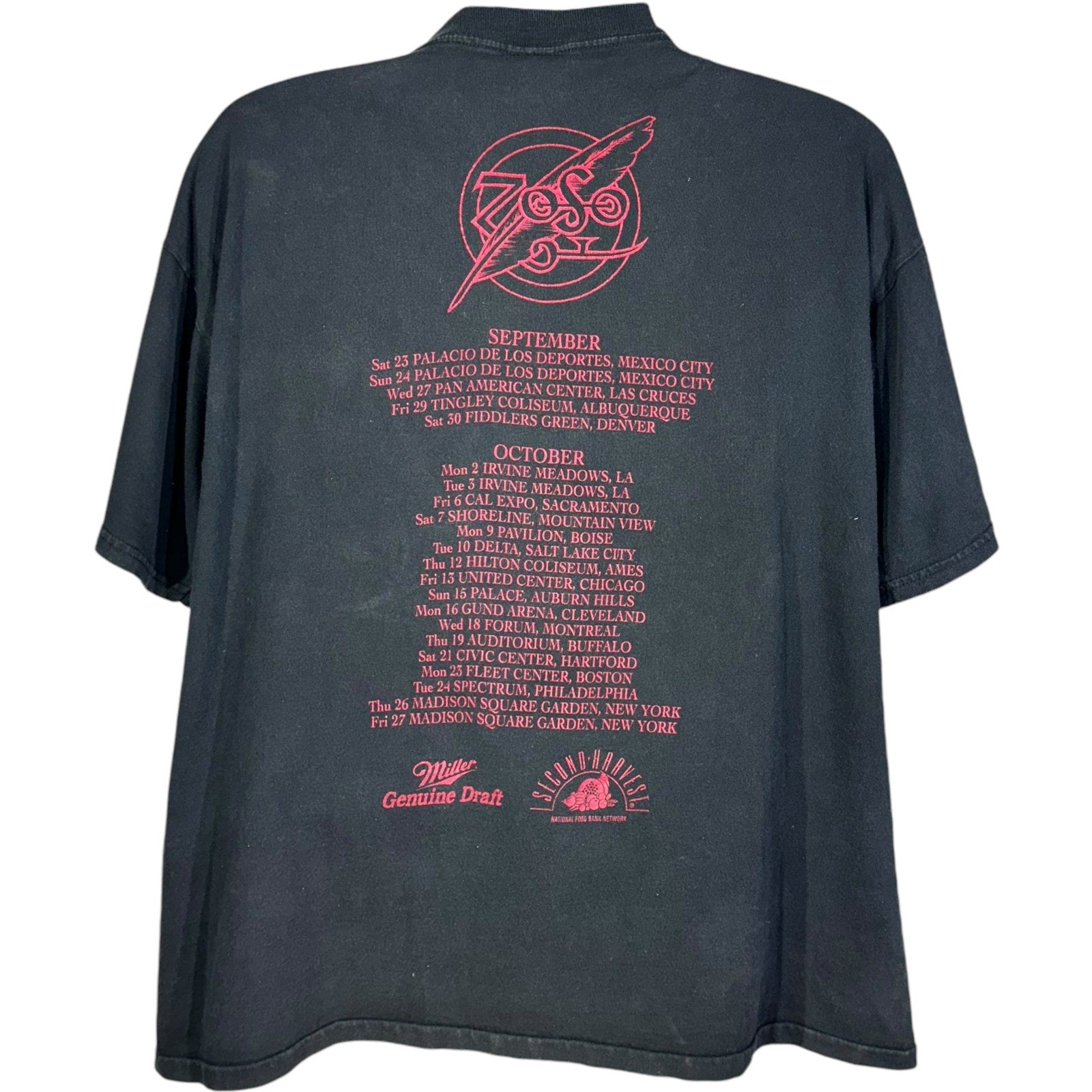 Vintage Jimmy Page & Robert Plant "No Quarter" Tour Tee