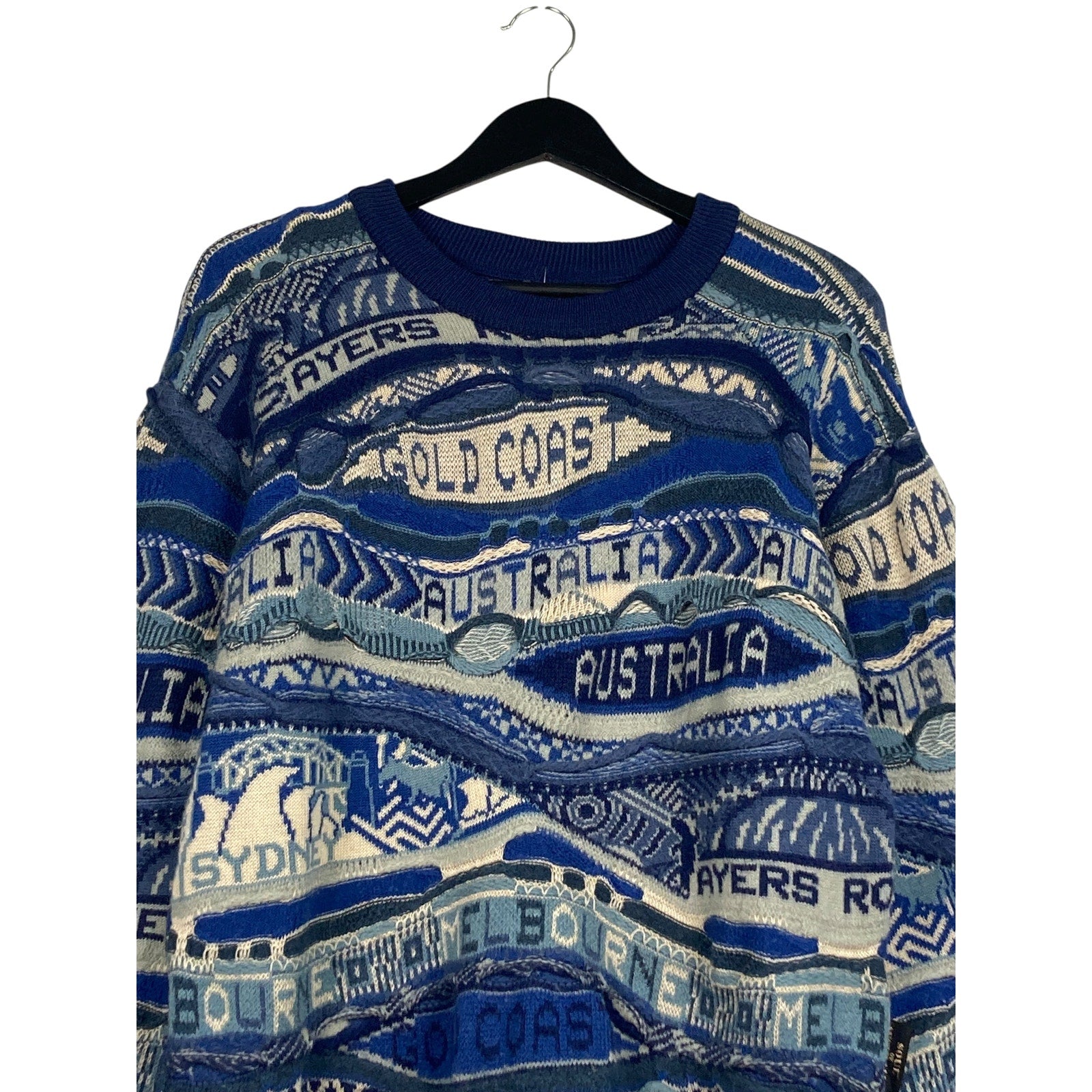 Vintage Soul Of Australia 3D Knit Spellout Sweater