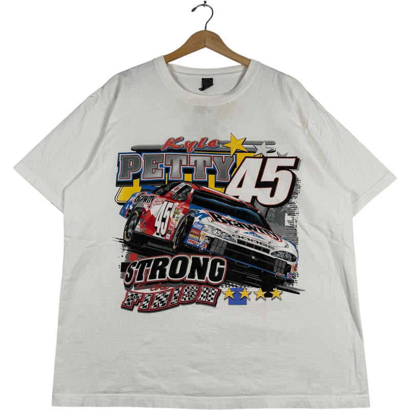 Vintage Kyle Petty #45 Brawny Race Car NASCAR Tee