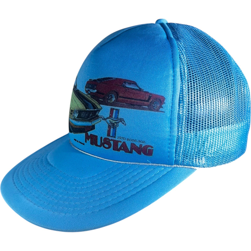 Vintage '70s Ford Mustang Trucker Snapback Hat '97