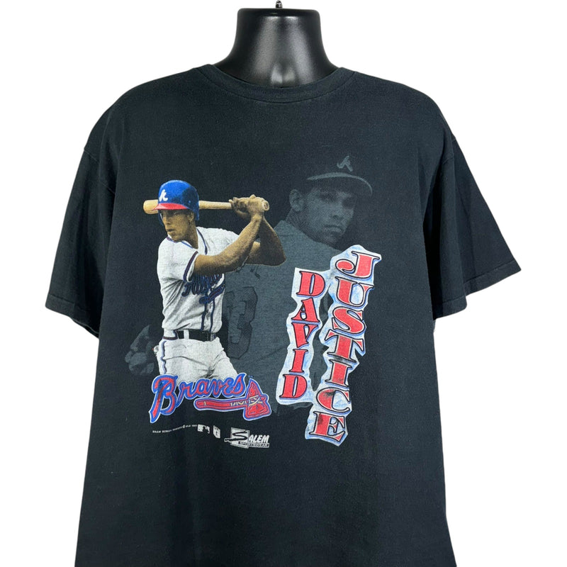 Vintage Atlanta Braves David Justice MLB Tee