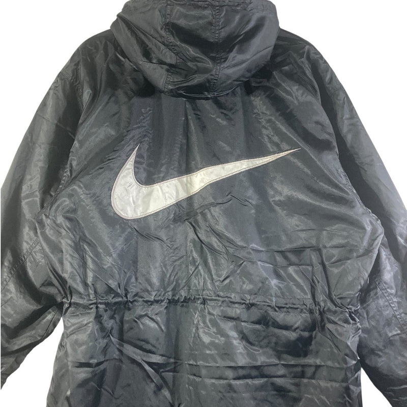 Vintage Nike Sherpa Lined Long Hooded Jacket