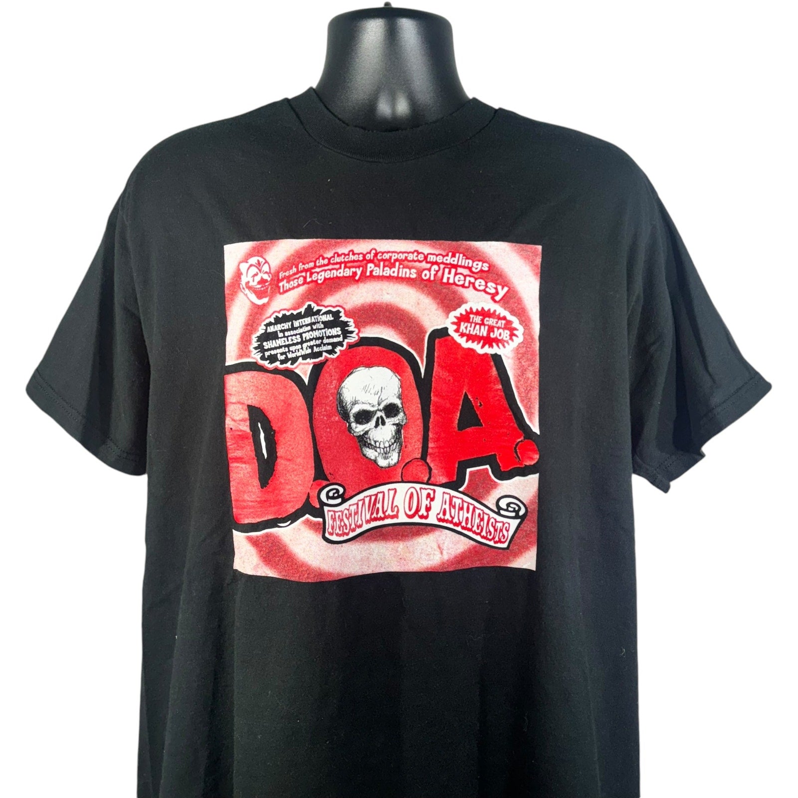 Vintage D.O.A. Festival Of Atheists Album Promo Tee