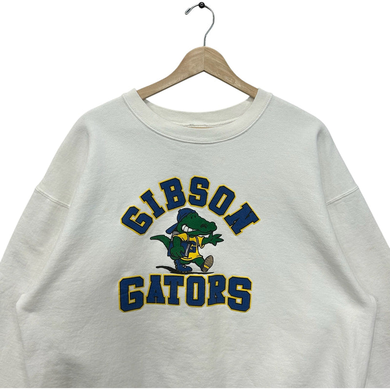 Vintage Gibson Gators Spellout Mascot Crewneck 90s