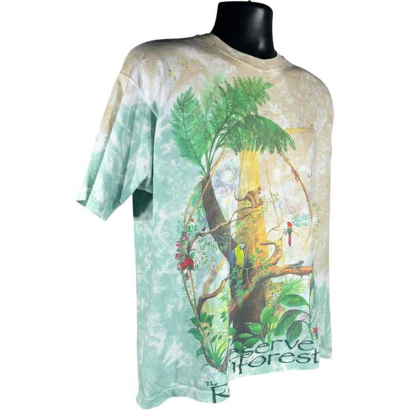 Vintage Rain Forest Tie Dye Tee