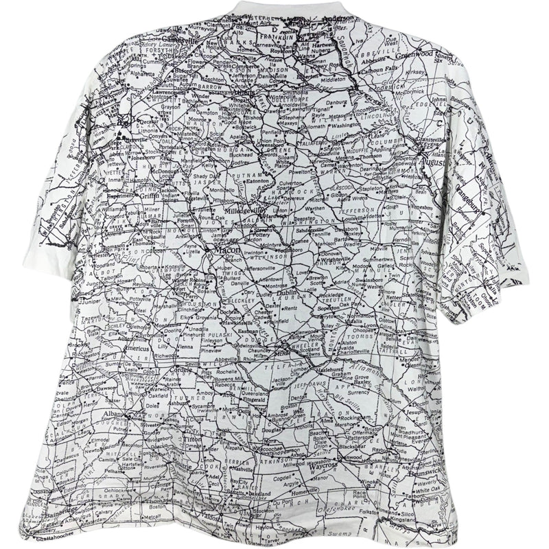 Vintage Georgia State Map AOP Tee