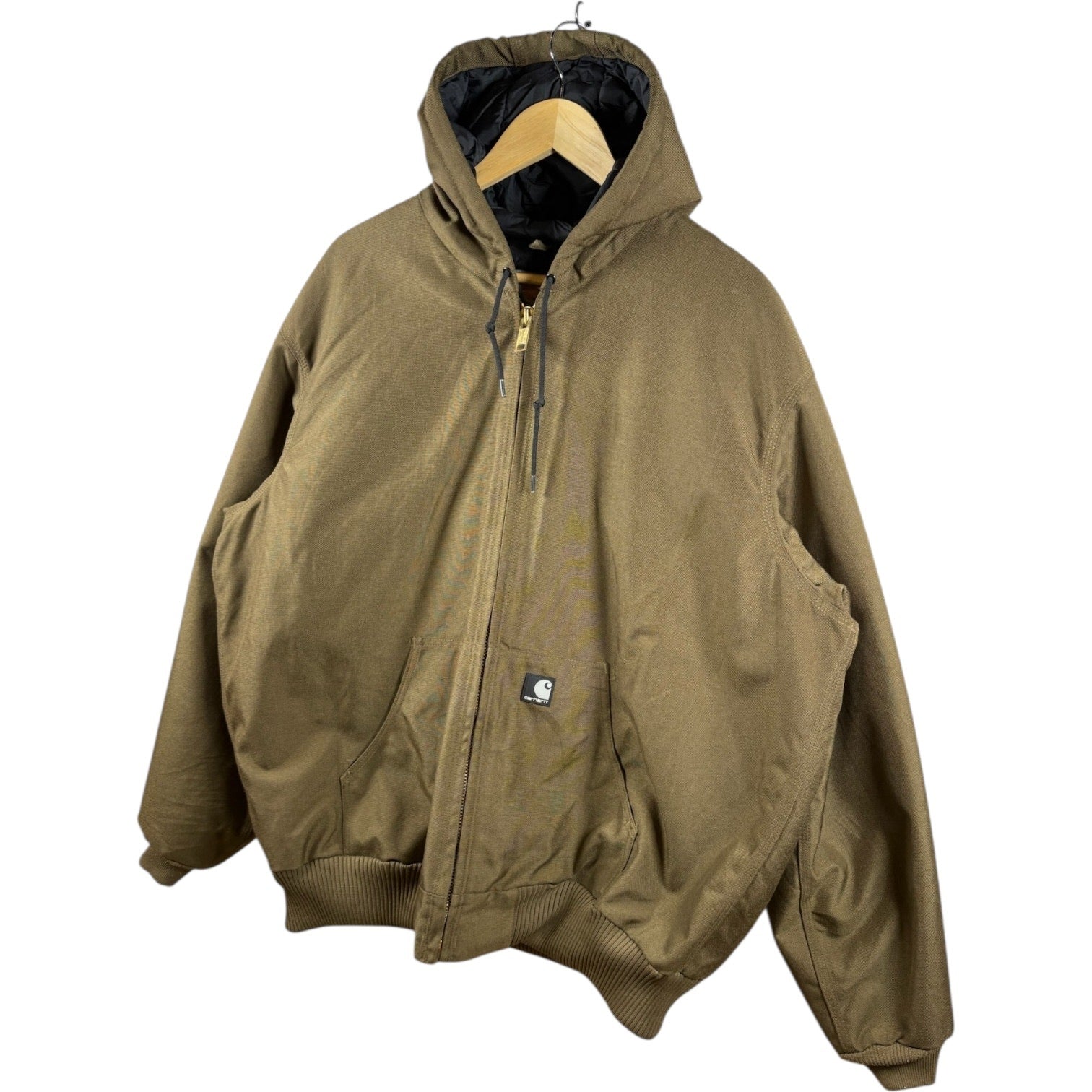 Vintage Carhartt Quilted Hooded Full Zip Workwear Jacket