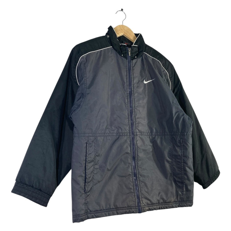 Vintage Nike White Swoosh Full Zip Windbreaker