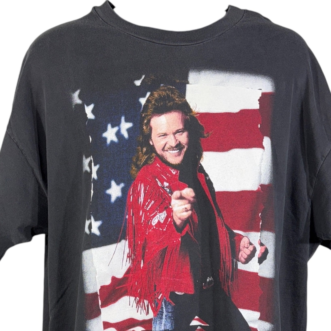 Vintage Winterland Travis Tritt American Flag Tee 1993