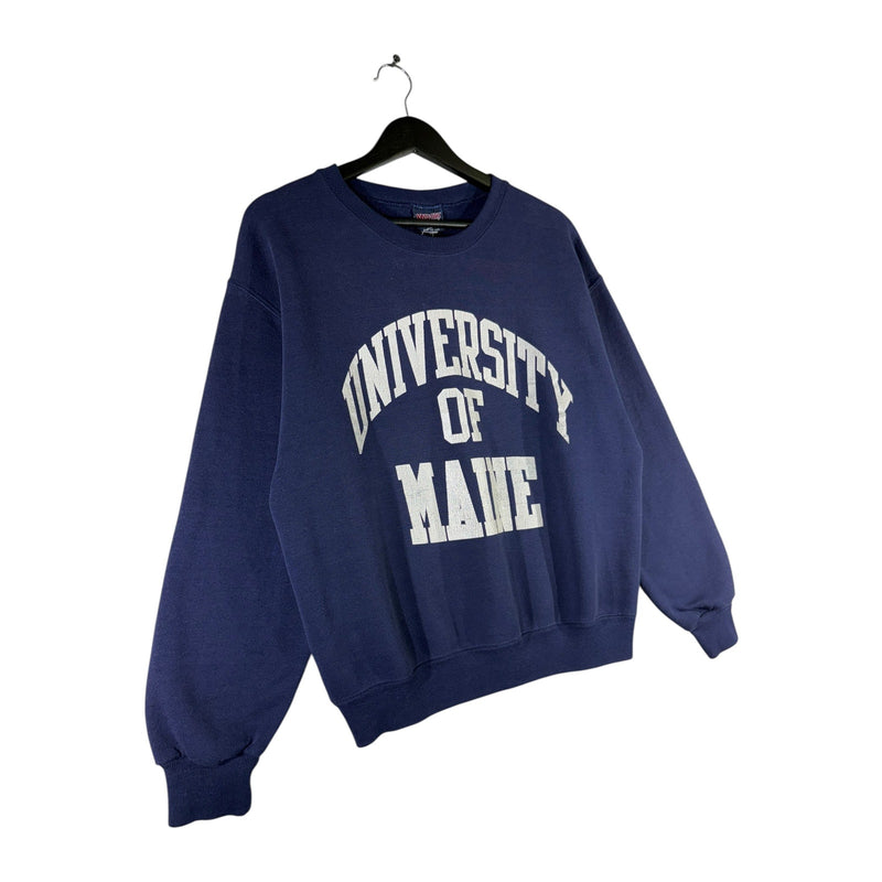 Vintage University Of Maine Chest Spellout Crewneck