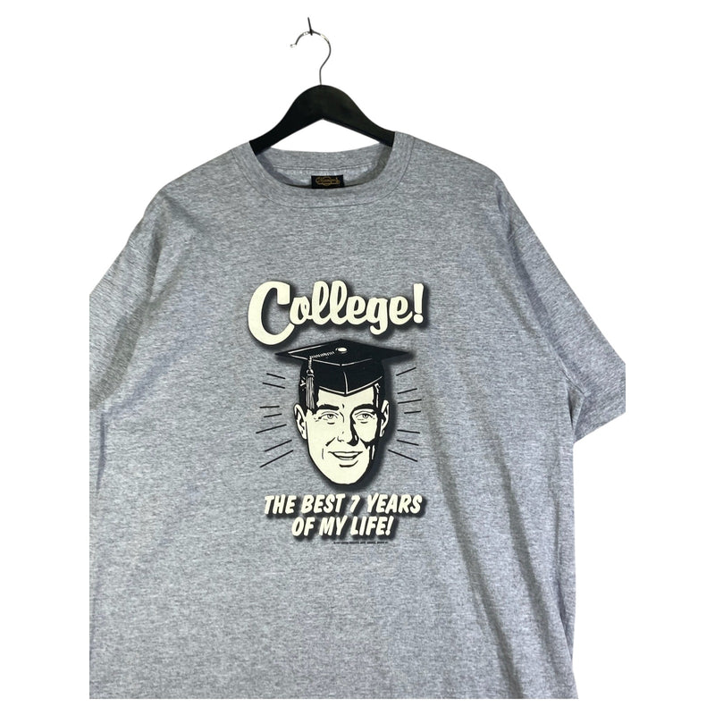 Vintage "College! Best 7 Years Of My Life!" Humor T-Shirt