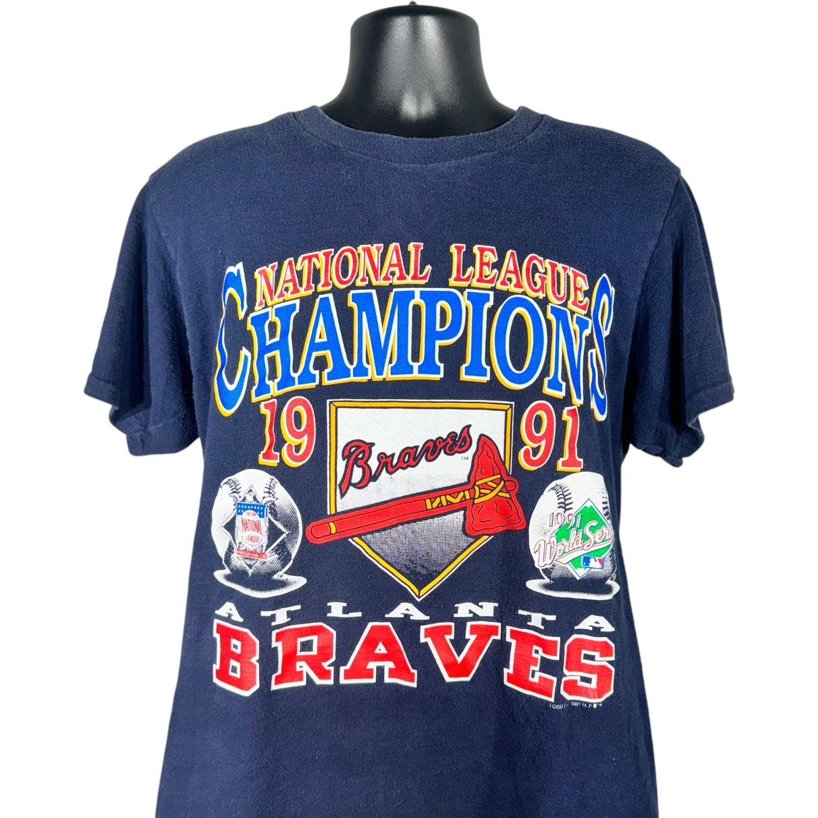 Vintage Atlanta Braves National League Champions Tee 1991