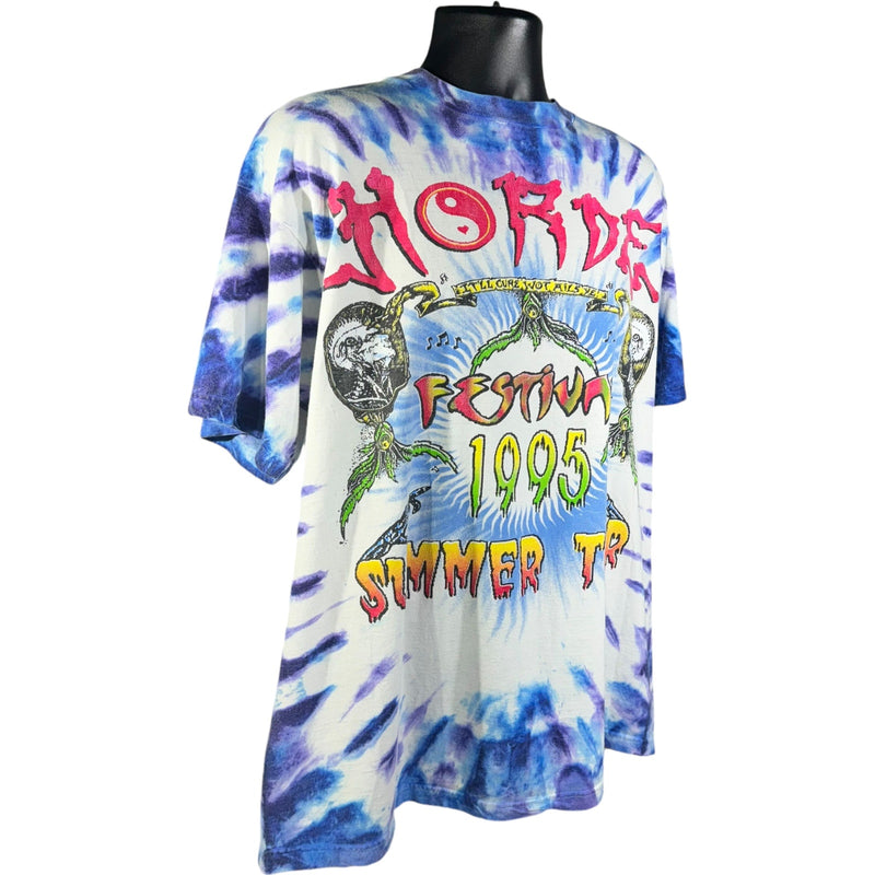 Vintage Horde Festival Summer Tour Tie-Dye Tee 1995