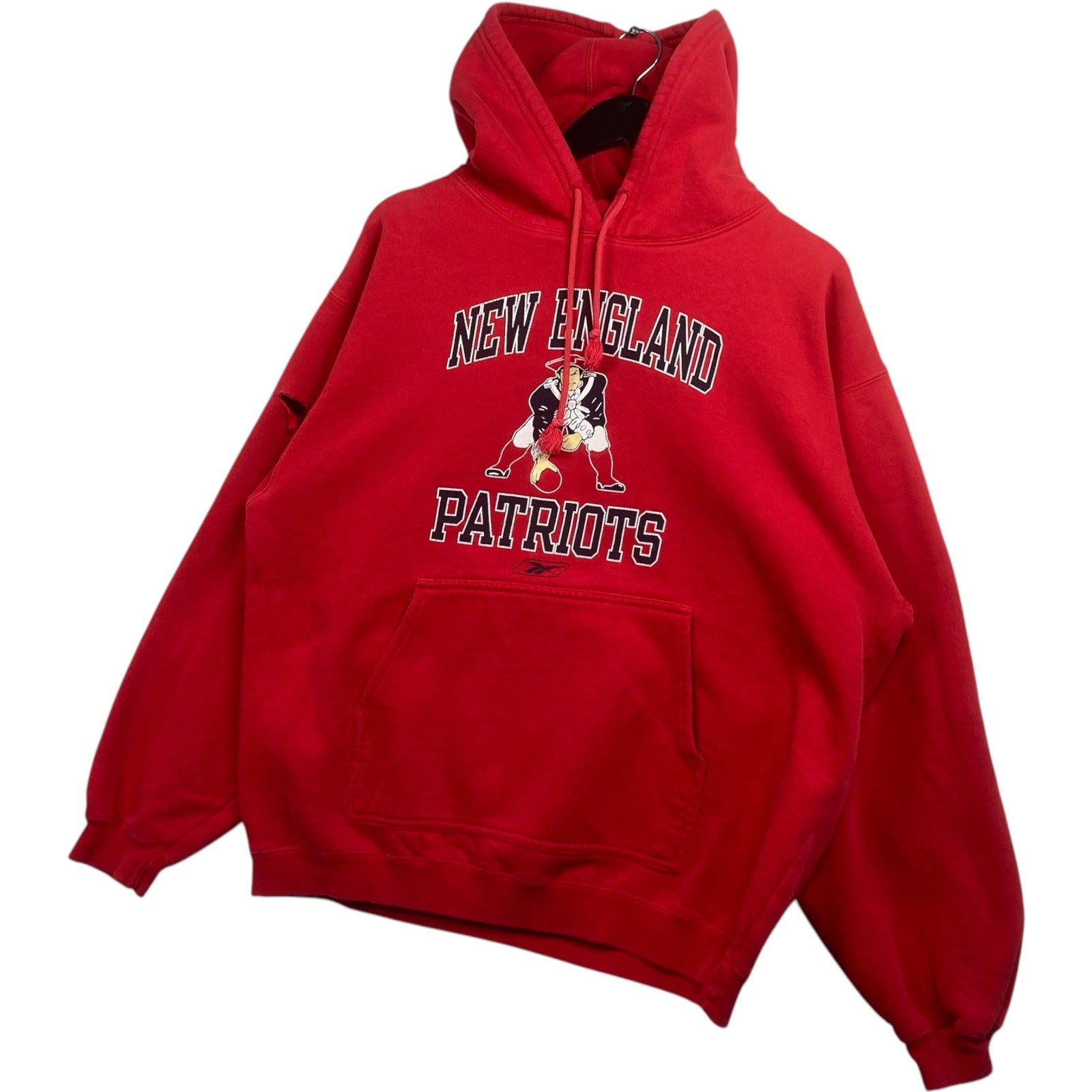 Vintage Reebok New England Patriots Mascot NFL Hoodie