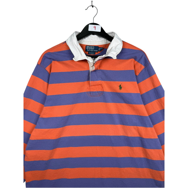 Vintage Polo Ralph Lauren Striped Long Sleeve Rugby Shirt